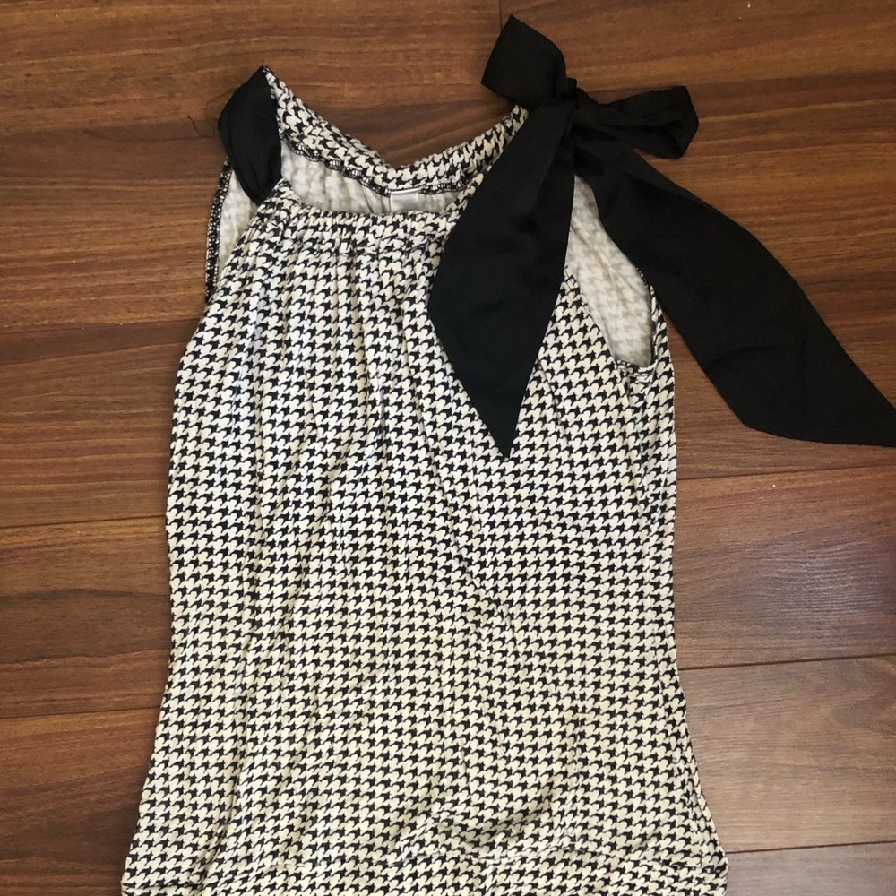 Merona Houndstooth Bow Top
